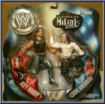 Jeff Hardy vs Eddie Guerrero from WWF Titan Tron Live - Ringside Rivals - Series 5 manufactured by Jakks Pacific [Front]