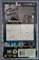 Magneto (Magnetic Door) from X2:  X-Men United - Series 2 manufactured by Toy Biz [Back]