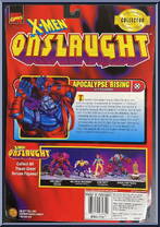 Apocalypse Rising from X-Men - Onslaught manufactured by Toy Biz [Back]