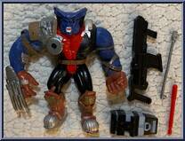 Post Apocalypse Beast (Black & Red Outfit) from X-Men - Battle Brigade manufactured by Toy Biz [Loose]