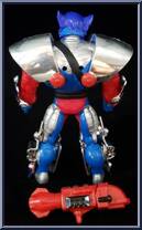 Beast (Heavy Metal) from X-Men - Mutant Armor manufactured by Toy Biz [Loose]