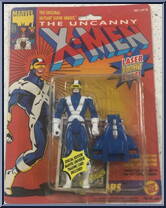 Cyclops (Blue & White) from X-Men - Series 1 manufactured by Toy Biz [Front]
