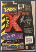 Gambit from X-Men - Robot Fighters manufactured by Toy Biz [Back]