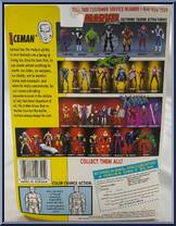 Iceman (Color Change) from X-Men - Series 2 manufactured by Toy Biz [Back]