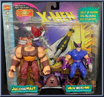 Juggernaut & Wolverine from X-Men - Canadian 2-Pack - Series Light Up Weapons manufactured by Toy Biz [Front]