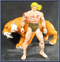 Ka-Zar & Zabu from X-Men - Savage Land manufactured by Toy Biz [Loose]