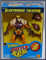 Sabretooth from X-Men - 7" Battle Talkers manufactured by Toy Biz [Front]