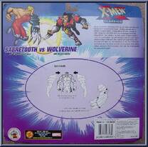 Savage Fighters (Wolverine vs. Sabretooth) from X-Men - Classics - 2-Packs manufactured by Toy Biz [Back]