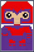 Magneto (8-Bit) from X-Men - X-Men '97 Pop manufactured by Funko [Loose]