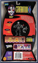 Skin from X-Men - Generation X - Series 1 manufactured by Toy Biz [Back]