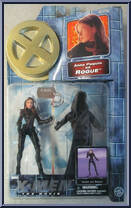 Rogue (Battle Suit) from X-Men - Movie - Series 2 - Gold Stands manufactured by Toy Biz [Front]