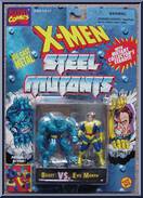 Beast vs. Evil Morph from X-Men - Steel Mutants - Series 3 manufactured by Toy Biz [Front]