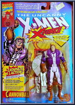 Cannonball from X-Men - X-Force - Series 2 manufactured by Toy Biz [Front]