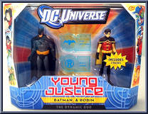 Batman / Robin from Young Justice - [4" Scale] manufactured by Mattel [Front]