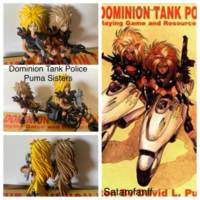 Ana and Umi Puma Mini Action Figures Dominion Tank Police (Original) Custom Action Figure
