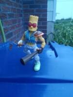 Bartman "Barttey" Jones (Casey Jones+Bart Simpson) (Amalgam) Custom Action Figure