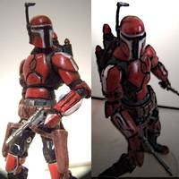 Mandalorian Merc-Red; Honoring a Father 1:18 SCALE (Star Wars) Custom Action Figure