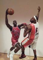 Lebron James (Floridian'sjersey) Vs Michael Jordan (Unwritten) Custom Action Figure