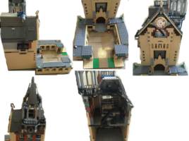 Lego Hogwarts playset and Slytherin building (Harry Potter) Custom Diorama / Playset