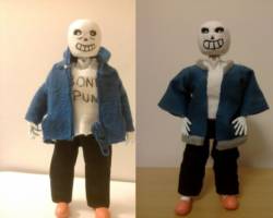 Sans version 2 (Undertale) Custom Action Figure