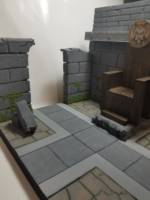 Castle / Ruins / Throne Room Diorama (Marvel Universe) Custom Diorama / Playset