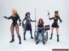 Lady Blackhawk (DC Universe) Custom Action Figure [Lady Blackhawk custom action figure with Birds of Prey]